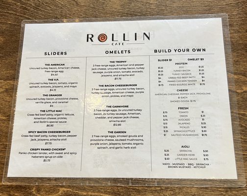 Menu photo 5 Rollin Cafe Cordova, TN