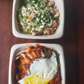 Bul Box - Seoul bowl (bottom)  BYOB (top) - Salad Near Me - Morrisville, North Carolina