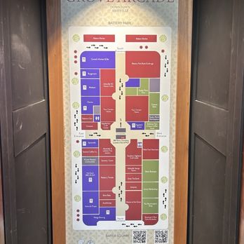 Grove Arcade - The map of stores which half were closed on Sunday. - Shopping Centers Near Me - Asheville, North Carolina