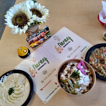 Naranj Mediterranean Grill - Hummus,  Chicken Shawarma Bowl and Syrian Baba Gnoush . Hot n New a must visit - Mediterranean Near Me - Melvindale, Michigan