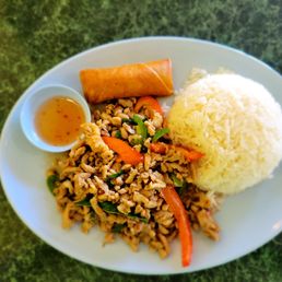 Pad Ka Paow with chicken