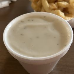 Lisa’s Chicken & Seafood - White Gravy for dippin my fries - Delicious