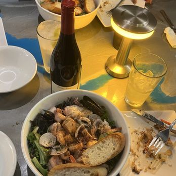 Simply Fish Seafood - Warm seafood salad - Fish & Chips Near Me - Costa Mesa, California Simply Fish Seafood - Warm seafood salad - Fish & Chips Near Me - Costa Mesa, California