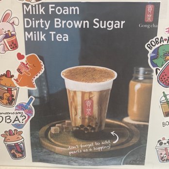 Gong Cha - Milk Foam Dirty Brown Sugar Milk Tea - Bubble Tea Near Me - New York, New York Gong Cha - Milk Foam Dirty Brown Sugar Milk Tea - Bubble Tea Near Me - New York, New York