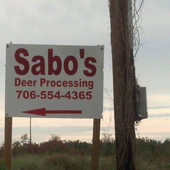 Sabo's Deer Processing - a sign for sabo's deer processing - Butcher Near Me - Waynesboro, Georgia Sabo's Deer Processing - a sign for sabo's deer processing - Butcher Near Me - Waynesboro, Georgia