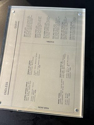 Menu photo 1 Endless Quest Roasters Laguna Beach, CA