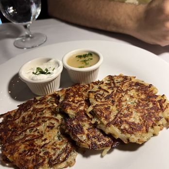 Schnitzel Haus - Kartoffelpuffer (Potato Pancakes) - YUM! - German Near Me - Hobe Sound, Florida Schnitzel Haus - Kartoffelpuffer (Potato Pancakes) - YUM! - German Near Me - Hobe Sound, Florida