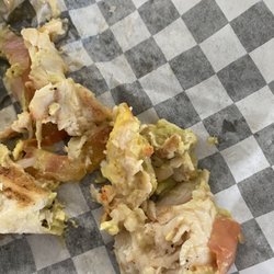 Daily Dose Cafe & Espresso - The inside of my wrap, not tasty