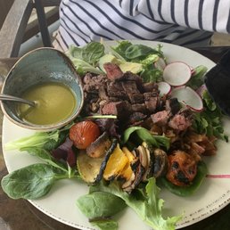 SOL salad with steak and lime dressing. Mom's favorite salad ever. SOL salad with steak and lime dressing. Mom's favorite salad ever.