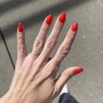 CLASSY NAILS - Color 123 acrylics almond shape - Waxing Near Me - Morgan Hill, California