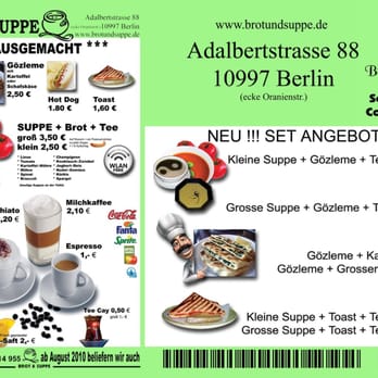 Brot & Suppe - Soup Near Me - Berlin, BE Brot & Suppe - Soup Near Me - Berlin, BE