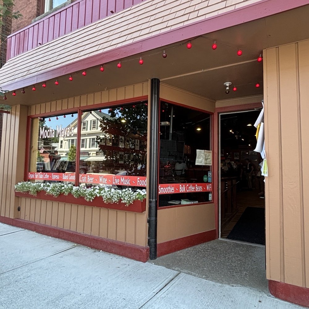 Mocha Maya's - outside - Coffee & Tea Near Me - Shelburne Falls, Massachusetts Mocha Maya's - outside - Coffee & Tea Near Me - Shelburne Falls, Massachusetts