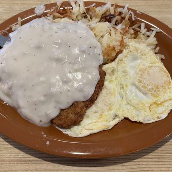 Sill's Cafe - Chicken fried steak with hash browns and 2 eggs over - Breakfast & Brunch Near Me - Layton, Utah