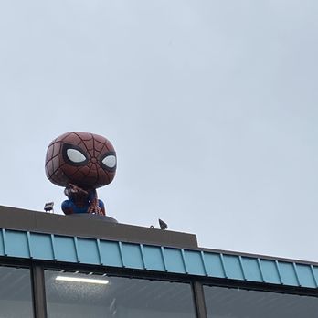 Funko - Spider Man at located on top of a Bridge at the Funko HQ - Toy Stores Near Me - Everett, Washington Funko - Spider Man at located on top of a Bridge at the Funko HQ - Toy Stores Near Me - Everett, Washington