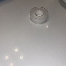 Professional Stone Repair And Restoration - 2nd photo of stained finish of a quartz countertop using 30% vinegar (see circle)
