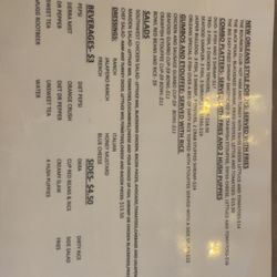 Fish Tales Jasper - Updated Menu