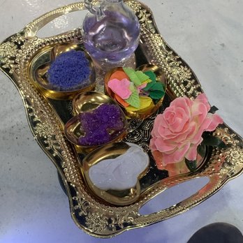 Downey Nails And Lashes - This is the lavender spa pedi. How freaking cute and fancy! - Nail Salons Near Me - Downey, California