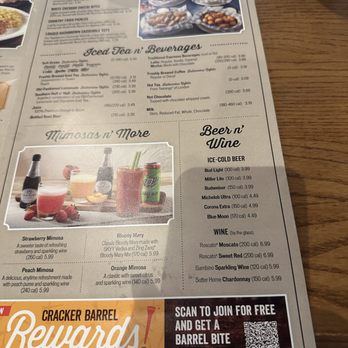 Cracker Barrel Old Country Store - Game Changer! Beer, wine and mix drinks on the menu. - American Near Me - Port Huron, Michigan