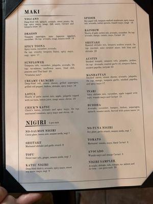 Menu photo 1 Nori Austin, TX