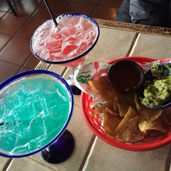 Baja Mex Grill - Blue margarita and the sangria with nachos to start. - Mexican Near Me - Grapevine, Texas Baja Mex Grill - Blue margarita and the sangria with nachos to start. - Mexican Near Me - Grapevine, Texas
