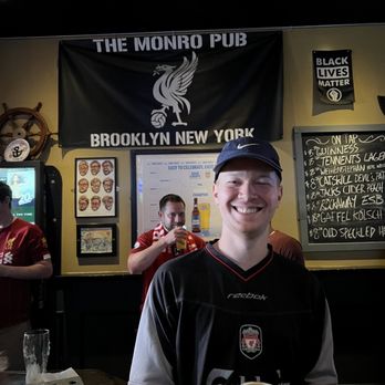 The Monro Pub - Liverpool flag at monro pub - Pubs Near Me - Brooklyn, New York