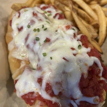 Frog Level Brewing - Meatballs sub - Beer Gardens Near Me - Waynesville, North Carolina