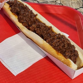 Over The Top - Foot long with chili. - Ice Cream & Frozen Yogurt Near Me - Dubois, Pennsylvania