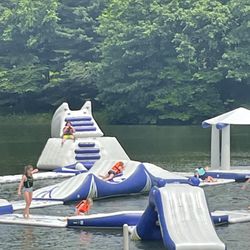 Lake obstacle course