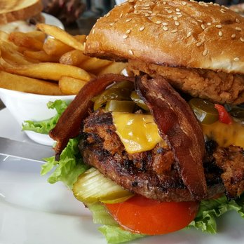KC's American Kitchen - I love animals burger!!! $16 dollars and worth every bit. PETA be afraid. - American Near Me - Windsor, California