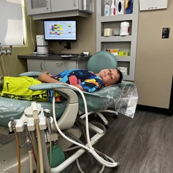 Islands Pediatric Dentistry - Duke watching a movie waiting for his X-ray