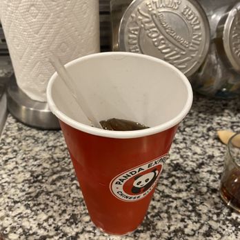 Panda Express - Drink with no lid. - Fast Food Near Me - Mesa, Arizona