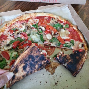 Blaze Pizza - Yummy toppings, but burnt bottom. - Salad Near Me - Carmel, Indiana Blaze Pizza - Yummy toppings, but burnt bottom. - Salad Near Me - Carmel, Indiana