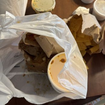 Taco Zocalo - Birria jus all over the bag from poor packing - Mexican Near Me - Falls Church, Virginia Taco Zocalo - Birria jus all over the bag from poor packing - Mexican Near Me - Falls Church, Virginia
