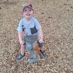 Mary Utsey Playground - Nephew at the playground