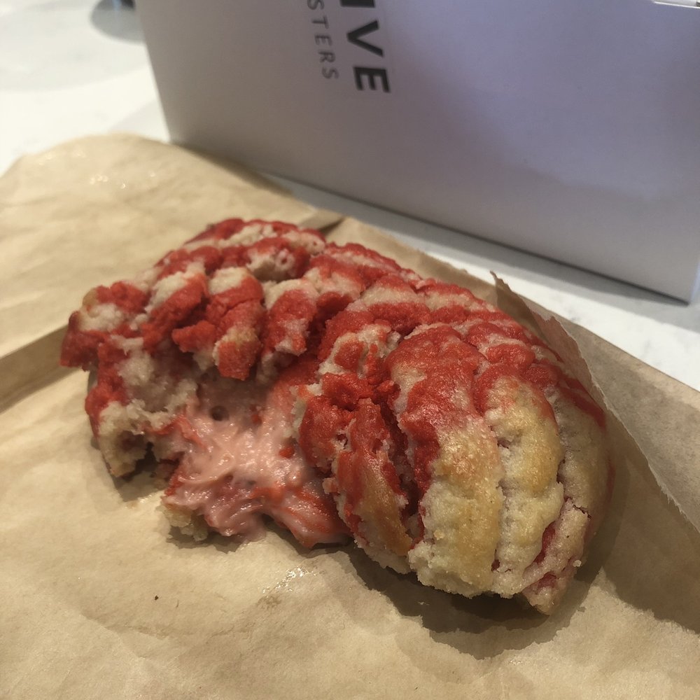 For Five Coffee Roasters - Strawberry and cream cookie. Freshly baked and amazing - Coffee Roasteries Near Me - Manhasset, New York For Five Coffee Roasters - Strawberry and cream cookie. Freshly baked and amazing - Coffee Roasteries Near Me - Manhasset, New York