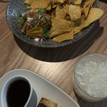 Joey La Jolla - roasted corn guacamole & mini short rib french dip (insanely delicious!) - Steakhouses Near Me - San Diego, California