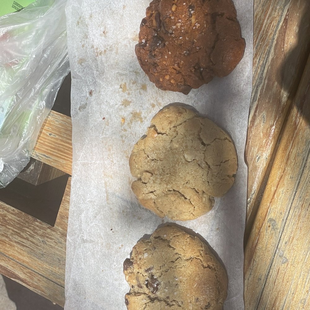 Chocolate chip, peanut butter, red chile chocolate chip