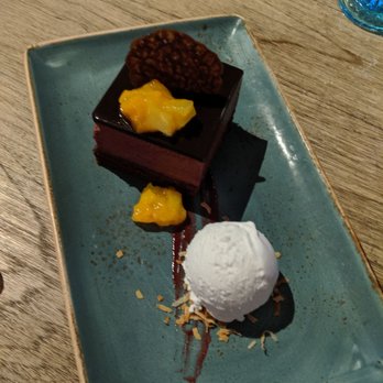 Herringbone Waikiki - Chocolate mousse cake. - Seafood Near Me - Honolulu, Hawaii