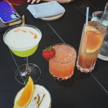 Enso - Cocktails and Tsunami mocktail (bottom left) - Southern Near Me - Louisville, Kentucky