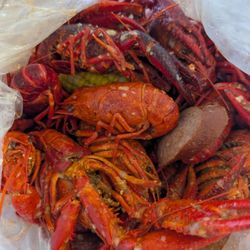 Hot Hot Ramen Sushi Seafood - 2lb Crawfish, house sauce, spicy.
