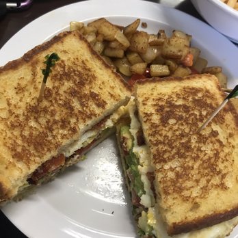 Rusty Pot Café - The Overloaded Breakfast Sandwich!!! Delicious - Breakfast & Brunch Near Me - Inglewood, California