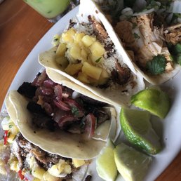 Two Flyin' Hawaiins, one Carne Royal (fave of todays choices), and one Spicy Bird with a Jalapeño Margarita. Two Flyin' Hawaiins, one Carne Royal (fave of todays choices), and one Spicy Bird with a Jalapeño Margarita.