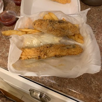 J and J Fish and Chicken - Dinner of buffalo fish - Fish & Chips Near Me - Gary, Indiana