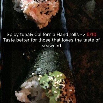 Sushi Domo - Spicy tuna & California hand rolls - Sushi Bars Near Me - Arlington, Texas
