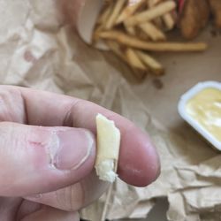 Wendy's - Bone in a chicken nugget