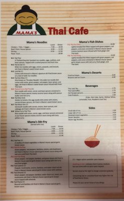 Menu photo 4 Mama's Thai Cafe Grand Haven, MI