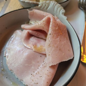 Quality Bistro - Ham Slices w/Spicy Olive Oil - French Near Me - New York, New York Quality Bistro - Ham Slices w/Spicy Olive Oil - French Near Me - New York, New York