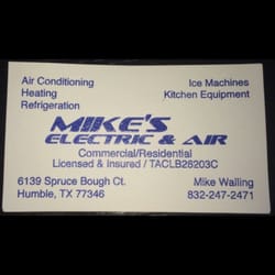 Mike's Electric and Air - Business card (obviously)