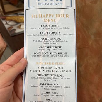 Fish Restaurant - Happy hour menu - Seafood Near Me - Naples, Florida