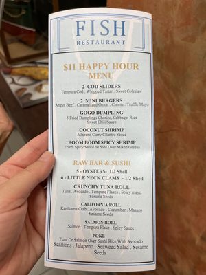 Menu photo 1 Fish Restaurant Naples, FL